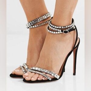 AQUAZZURA
So Vera Embellished Sandals Size 36